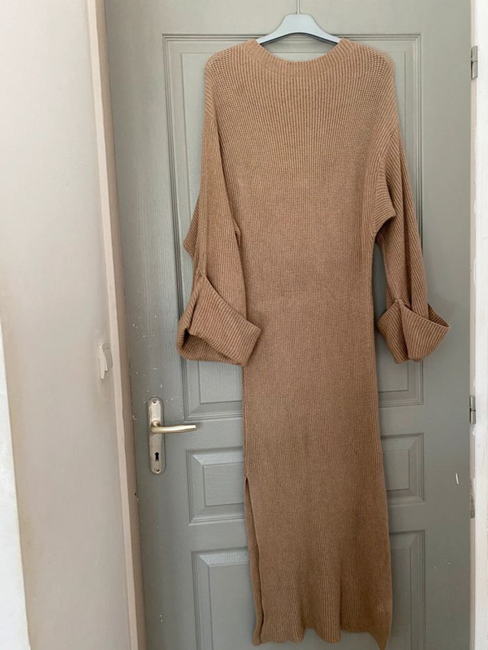 robe pull taille unique femme taupe