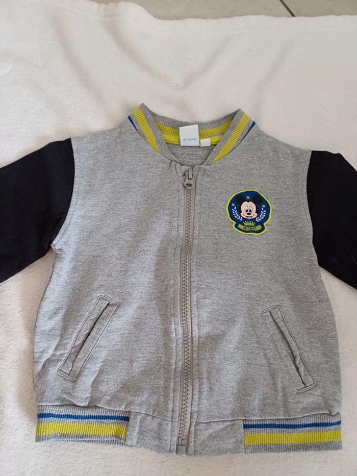 Sweat zippé gris VIB 18 mois Disney