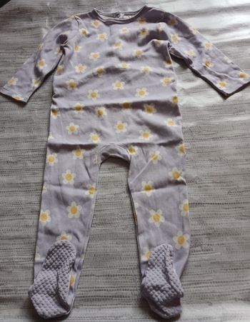 pyjamas fille en coton pieds antiderapants tex baby 23 mois 