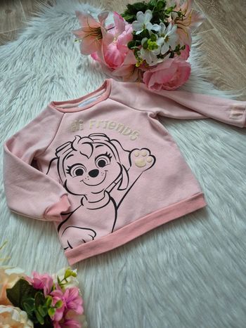 Sweat avec puff print pailleté Stella Pat'Patrouille pour fille 2 ans