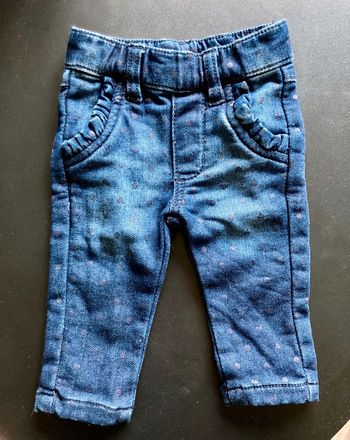 Jean bleu fille 3 mois