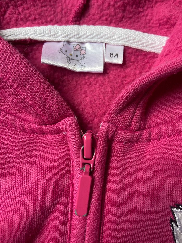 Gilet zippé à capuche hello kitty - photo numéro 2