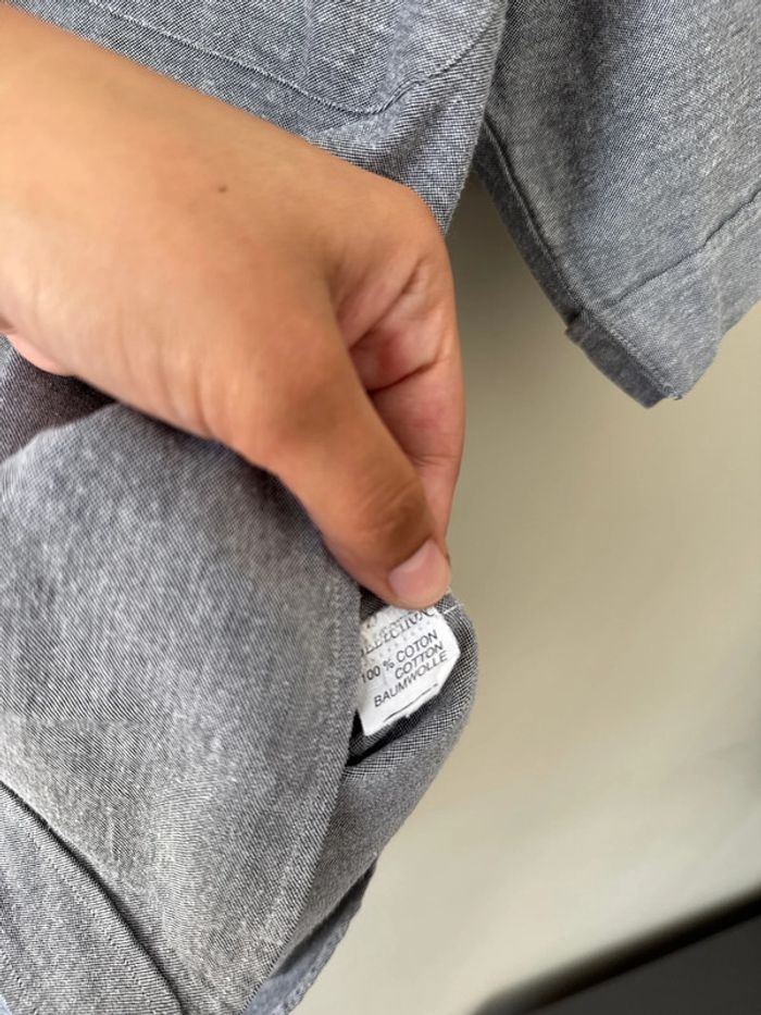Chemise été  manche courte homme- grise - Eden Park taille M - très bon état - photo numéro 5