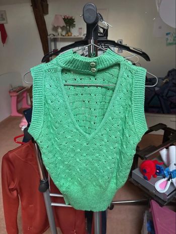 Haut maille sans manches