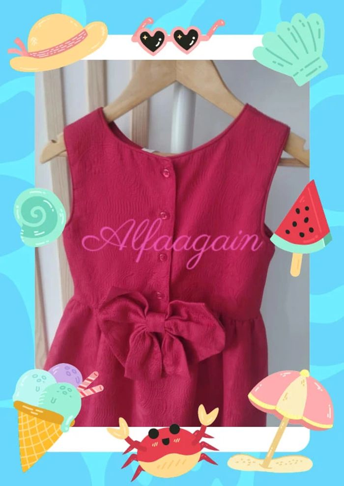 Magnifique robe rouge 6/7ans - photo numéro 11