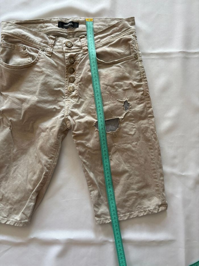 Bermuda marron/beige dégradé avec trous - Imperial - XL/42 - photo numéro 6