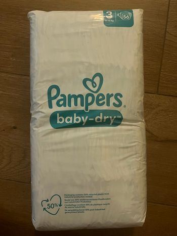 Pampers Baby-Dry taille 3 (56 couches 6-10kg) NEUF 