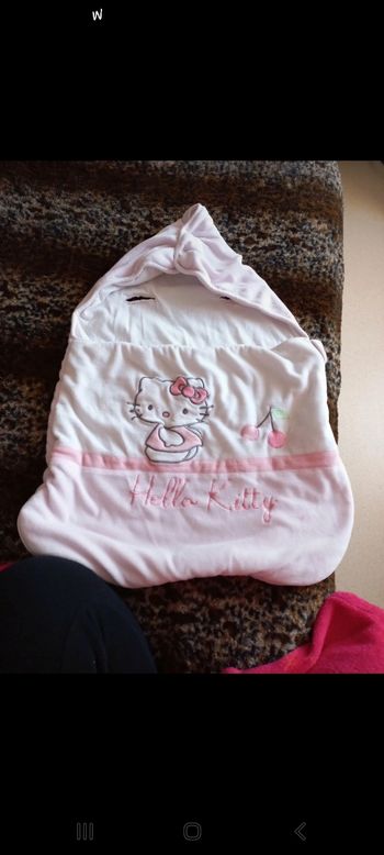 Chancelière poussette hello kitty