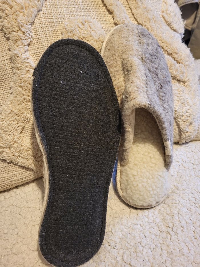 Pantoufles Caussün laine véritable 41 - photo numéro 5