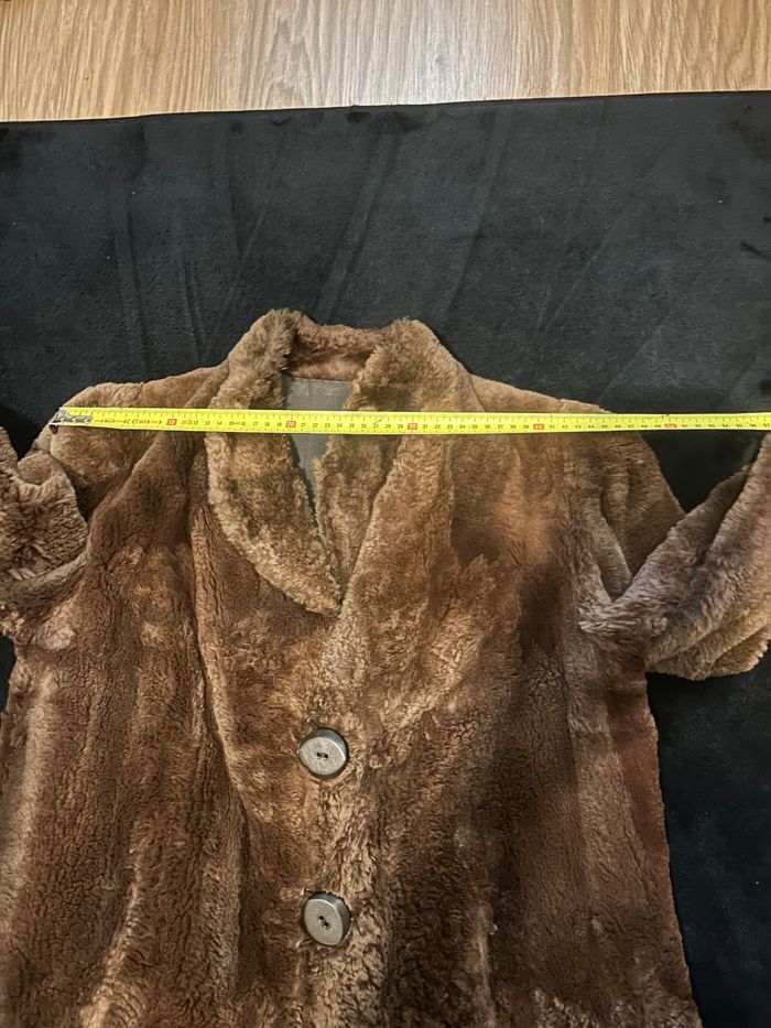 Manteau femme en mouton doré vintage - photo numéro 10