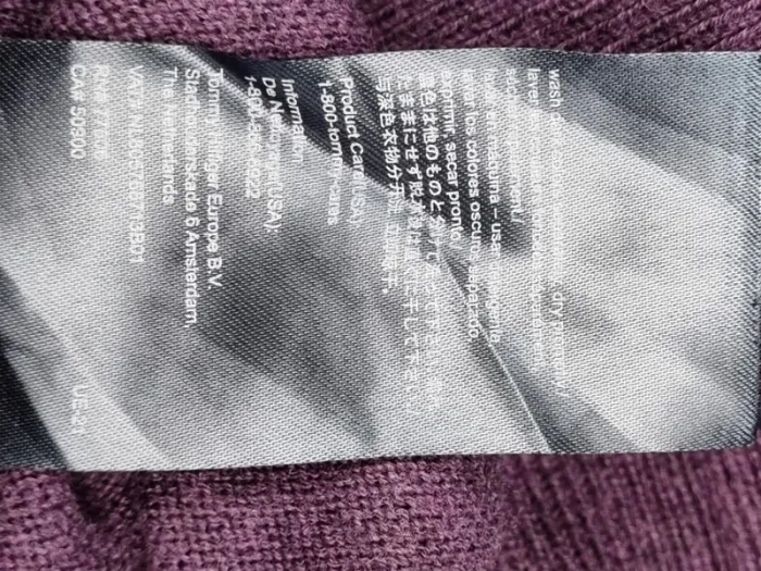 Pull col V Tommy Hilfiger violet, XL Hommes - photo numéro 8
