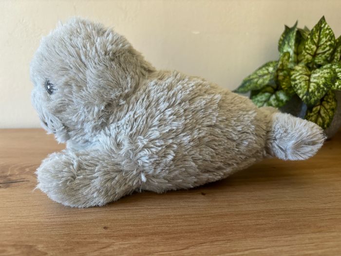 Doudou peluche phoque gris tex Carrefour - photo numéro 2