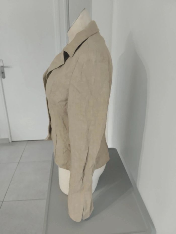 Haut de tailleur en lin femme - photo numéro 4