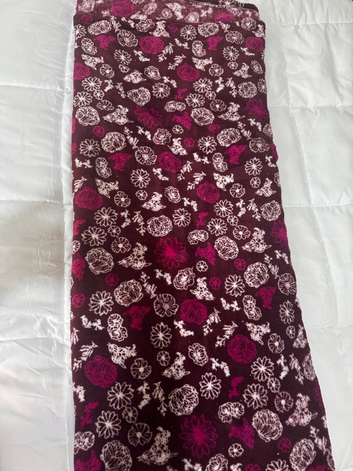 Plaid  Fleuri et violet  très doux , 200 × 230 cm - photo numéro 4