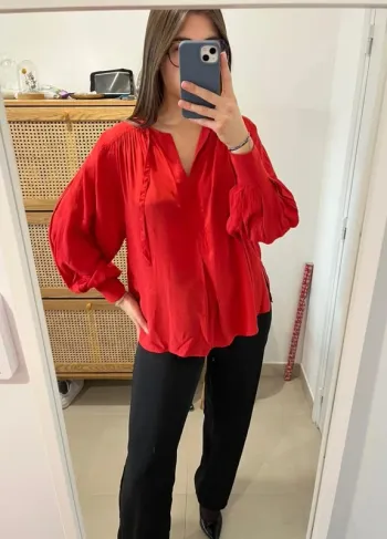 Blouse fluide rouge Bimba Y Lola