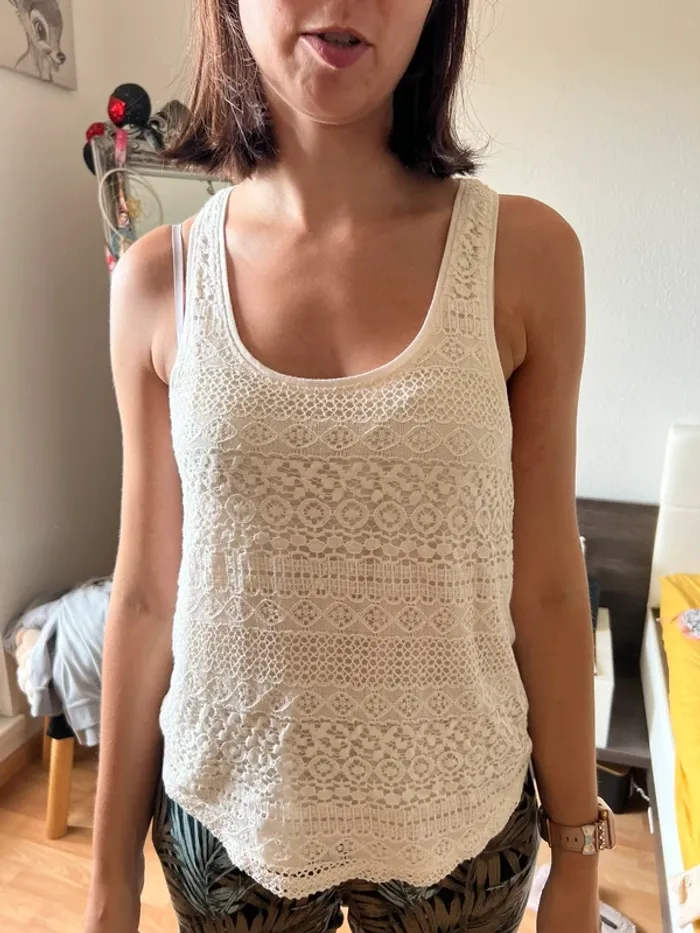 Débardeur broderie