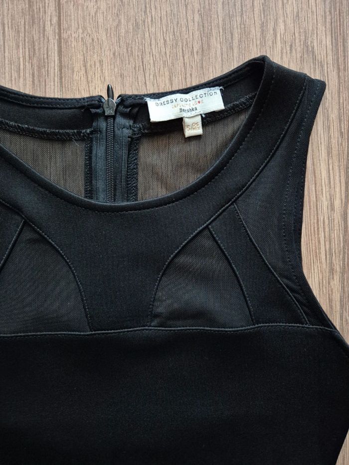 Robe noire moulante transparence bershka - photo numéro 2