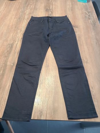 Pantalon effet enduit