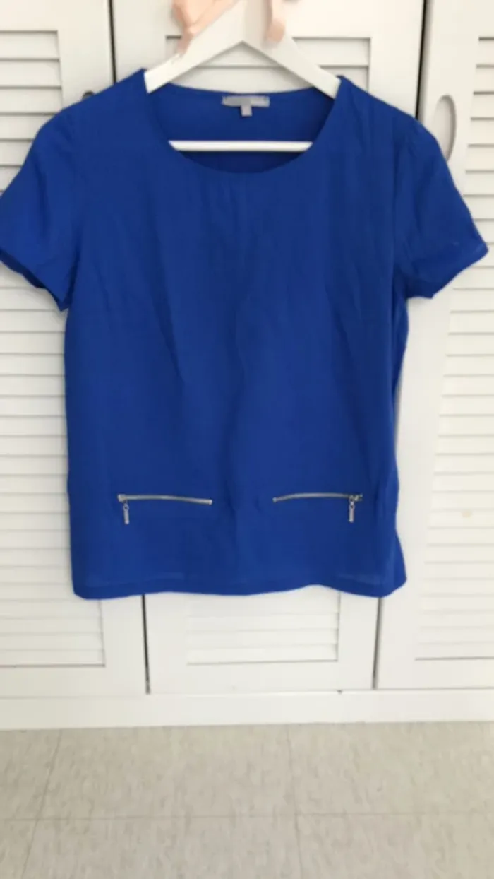 Top été chic bleu roi 👑 T40 Camaïeu