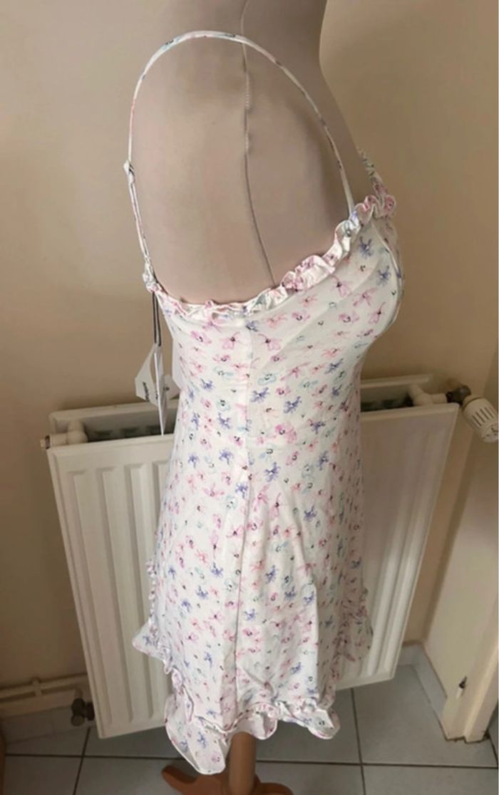 Robe d’été, blanche à motifs, NA-KD - photo numéro 5