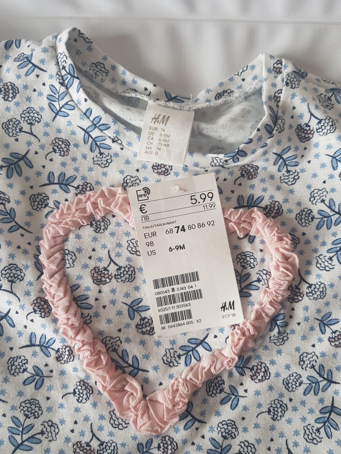 H&M - Tee-shirt à manches courtes - Neuf avec étiquette ! - photo numéro 5