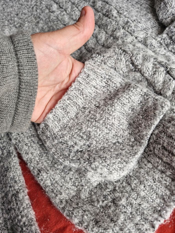 Magnifique pull torsade et col rabattu - photo numéro 3