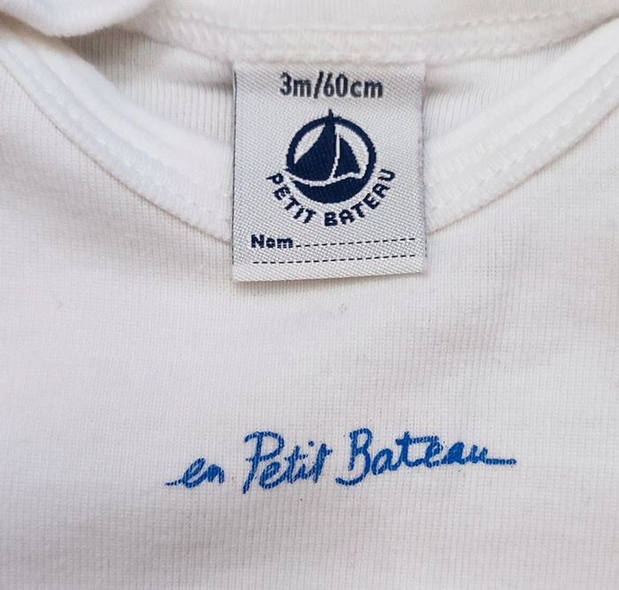 Lot bodies (x3) manches courtes bébé mixte 3 mois - photo numéro 7