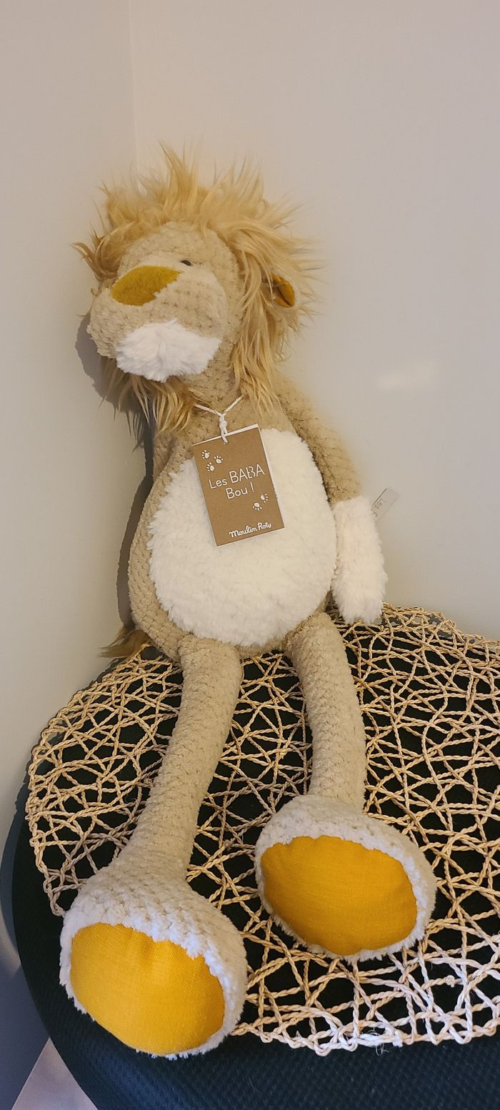 Les Baba Bou Peluche Grand lion moulin roty - photo numéro 3