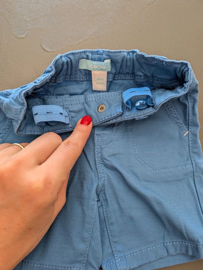 Lot de 2 shorts Okaïdi - Taille : 3 mois - photo numéro 7