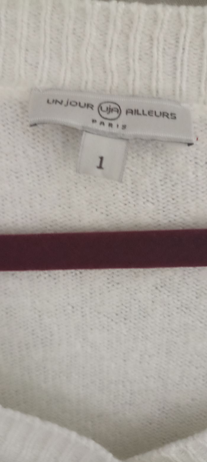 Pull en laine taille 1 un jour ailleurs - photo numéro 3