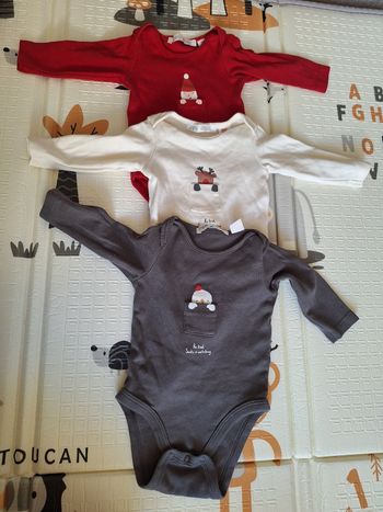 Lots de 3 bodies zara