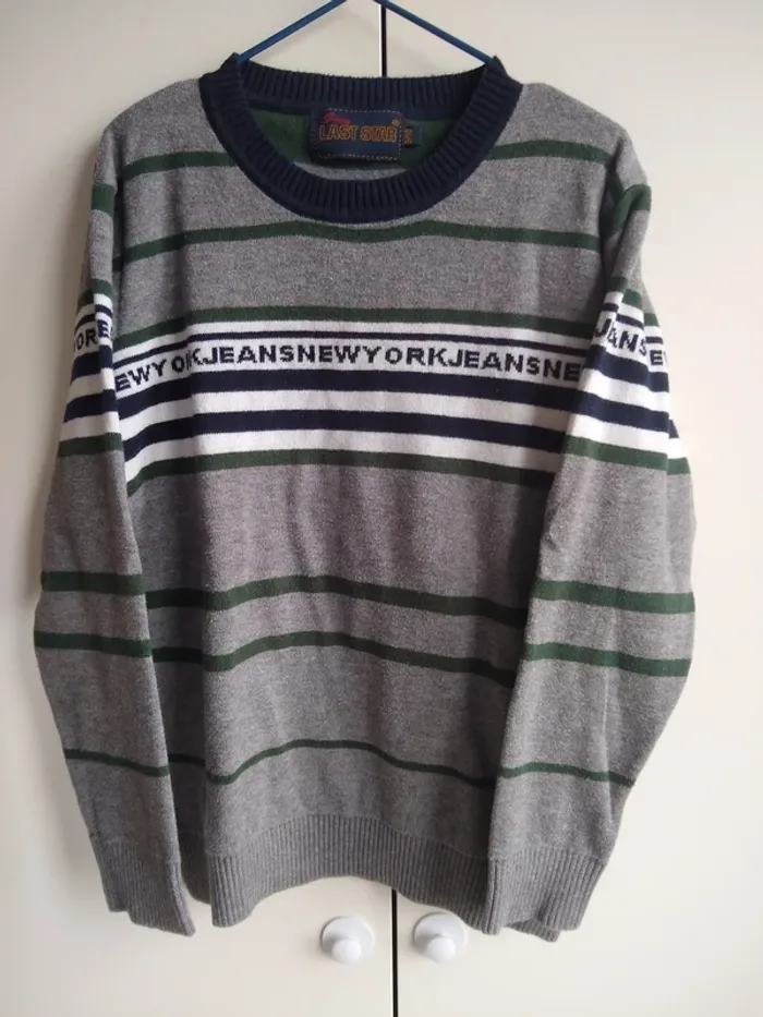 Pull garçon en coton et laine