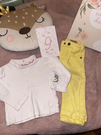 Ensemble jeans+t-shirt 9m