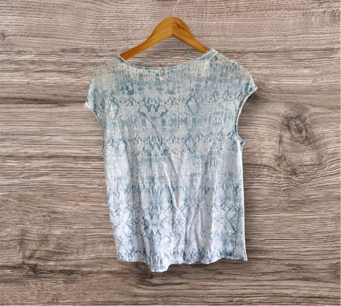 T-shirt manches courtes bleu clair été léger sud express taille 36 S - photo numéro 2