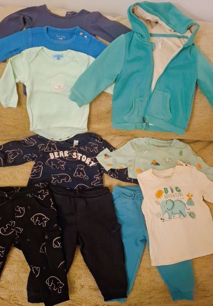 Lot vêtements bébé garçon