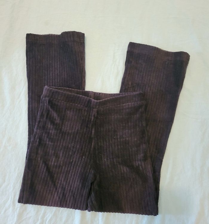 Pantalon velours évasé