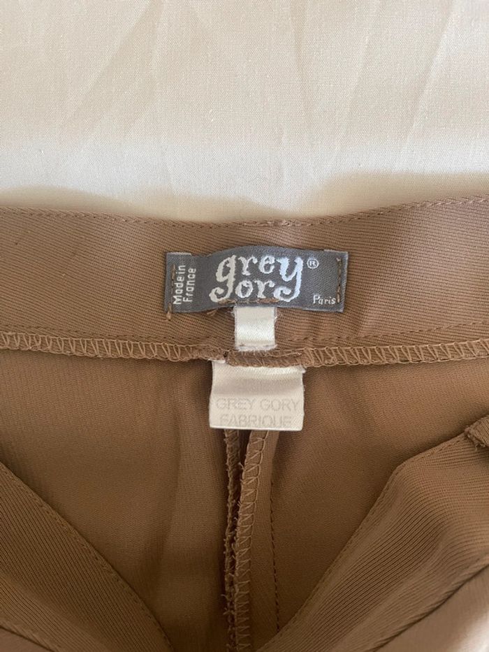 Pantalon droit café au lait - photo numéro 4