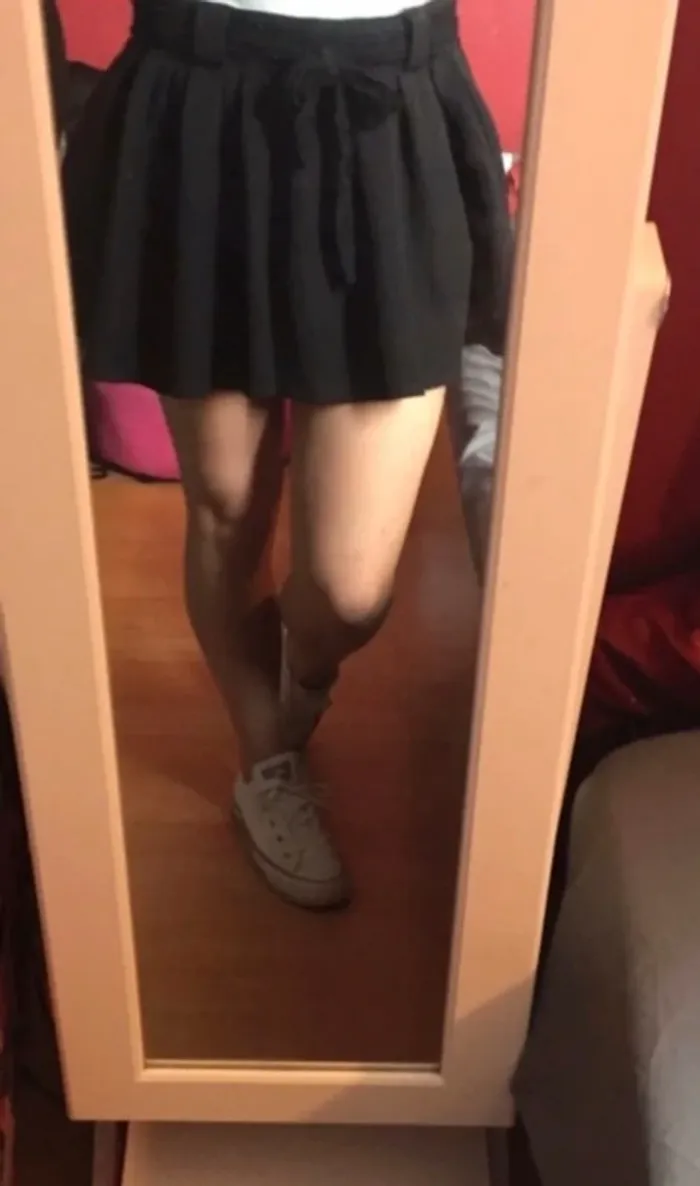 Jupe short patineuse noir