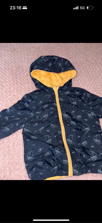 Veste coupe vent réversible