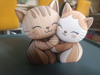 figurine chat 2D bois Taille unique·Neuf sans étiquette