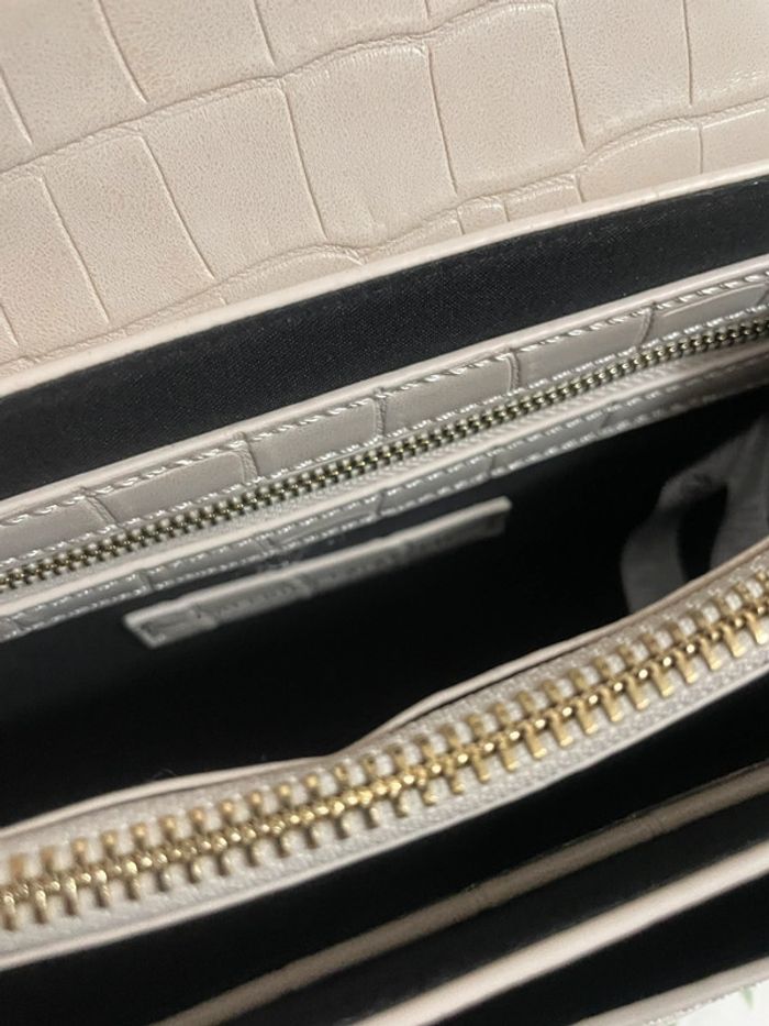 Valeur neuve 75€ sac à bandoulière galerie lafayette effet croco - photo numéro 13