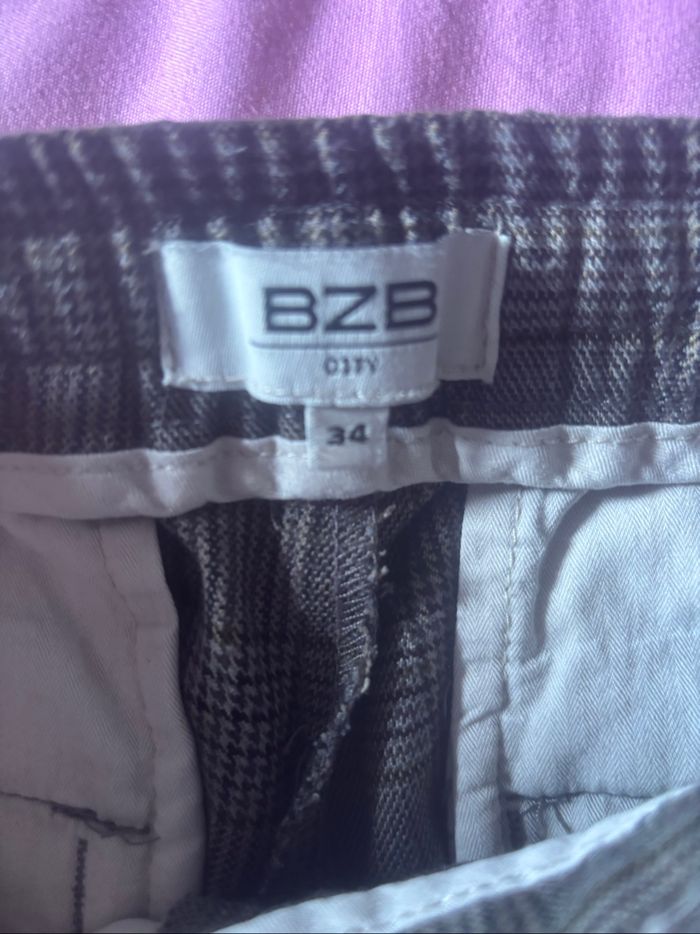 Pantalon garçon à carreaux BZB taille 34 - photo numéro 5
