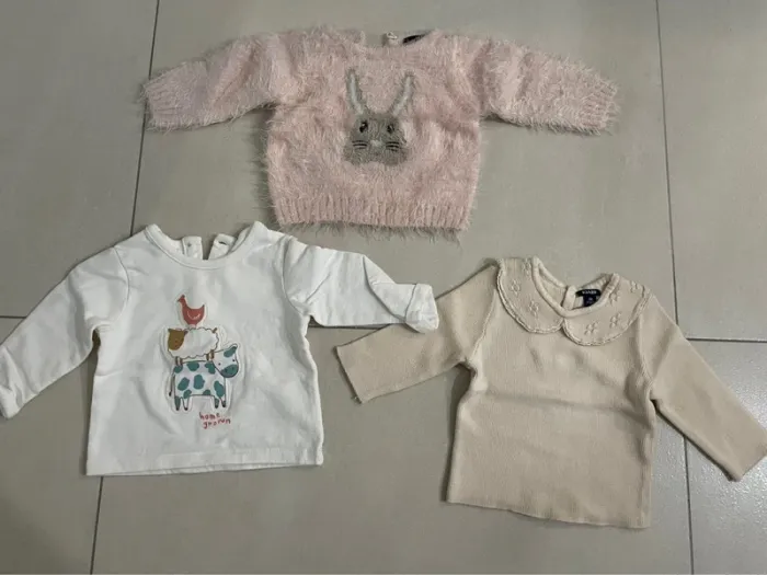 Pulls bébé fille 3 mois - photo numéro 2
