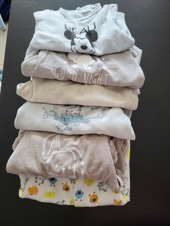 Lot de 6 pyjamas bébé garçon 6 mois