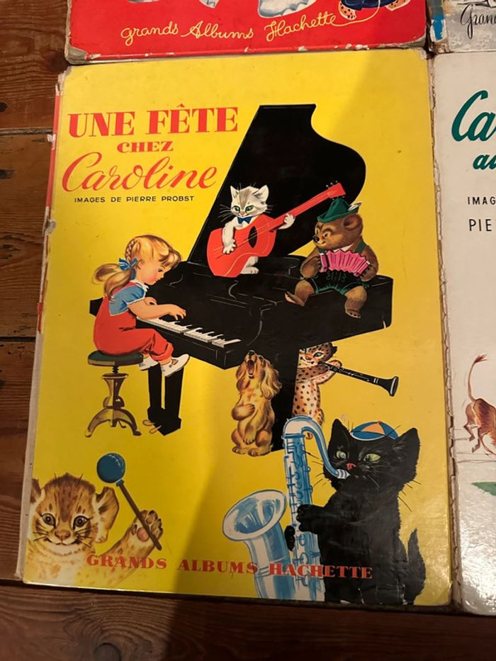 Lot de 4 livres Caroline Grands albums Hachette anciens état satisfaisant Probst - photo numéro 2