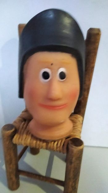 vintage tête de marionnette guignon en plastique souple