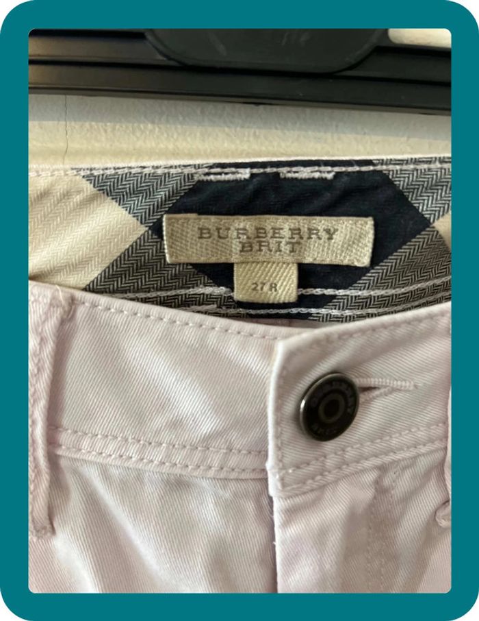 Jean slim regular été rose pale taille 27 - Burberry Brit - photo numéro 2