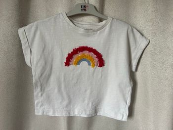 T-shirt large arc en ciel 6 ans Monoprix 