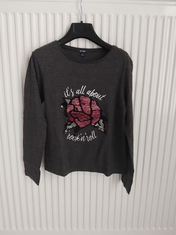 T shirt manches longues fille 8 ans