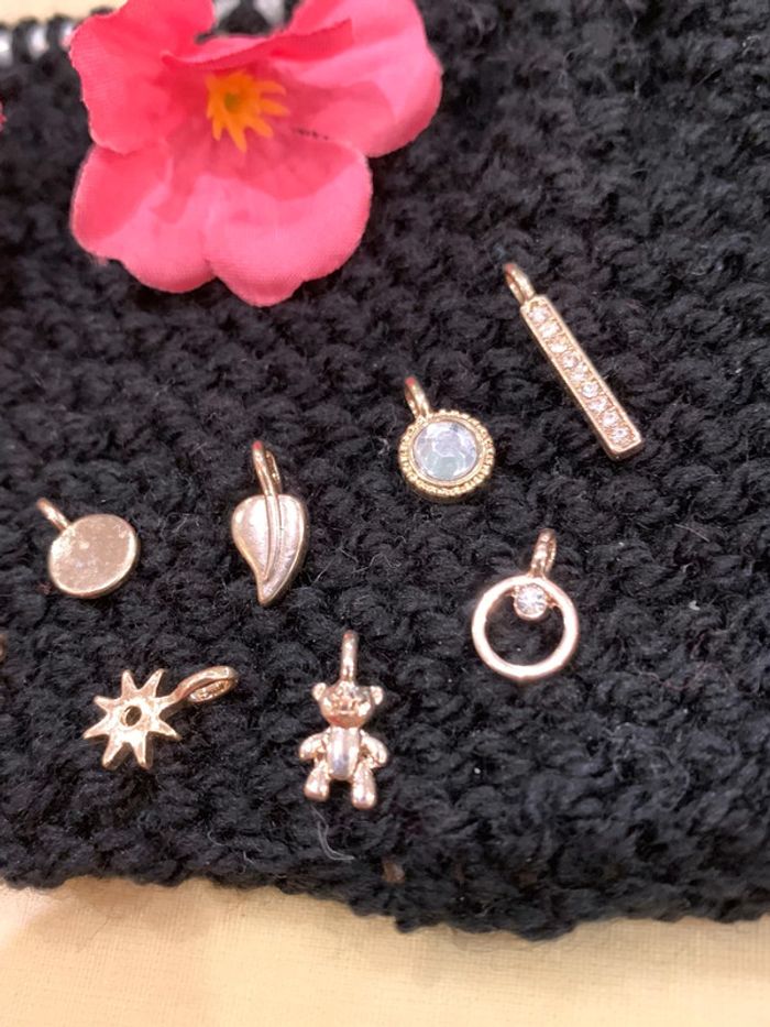 Lot de 18 breloques dorés pour création de bijoux - photo numéro 6